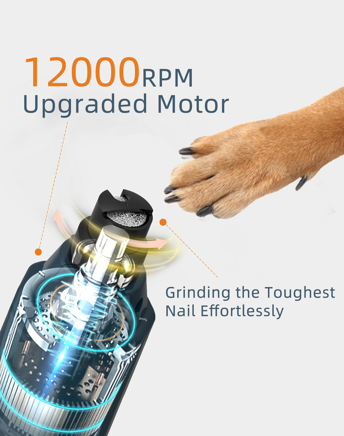 Dog Nail Grinder with 2 LED Lights L80480