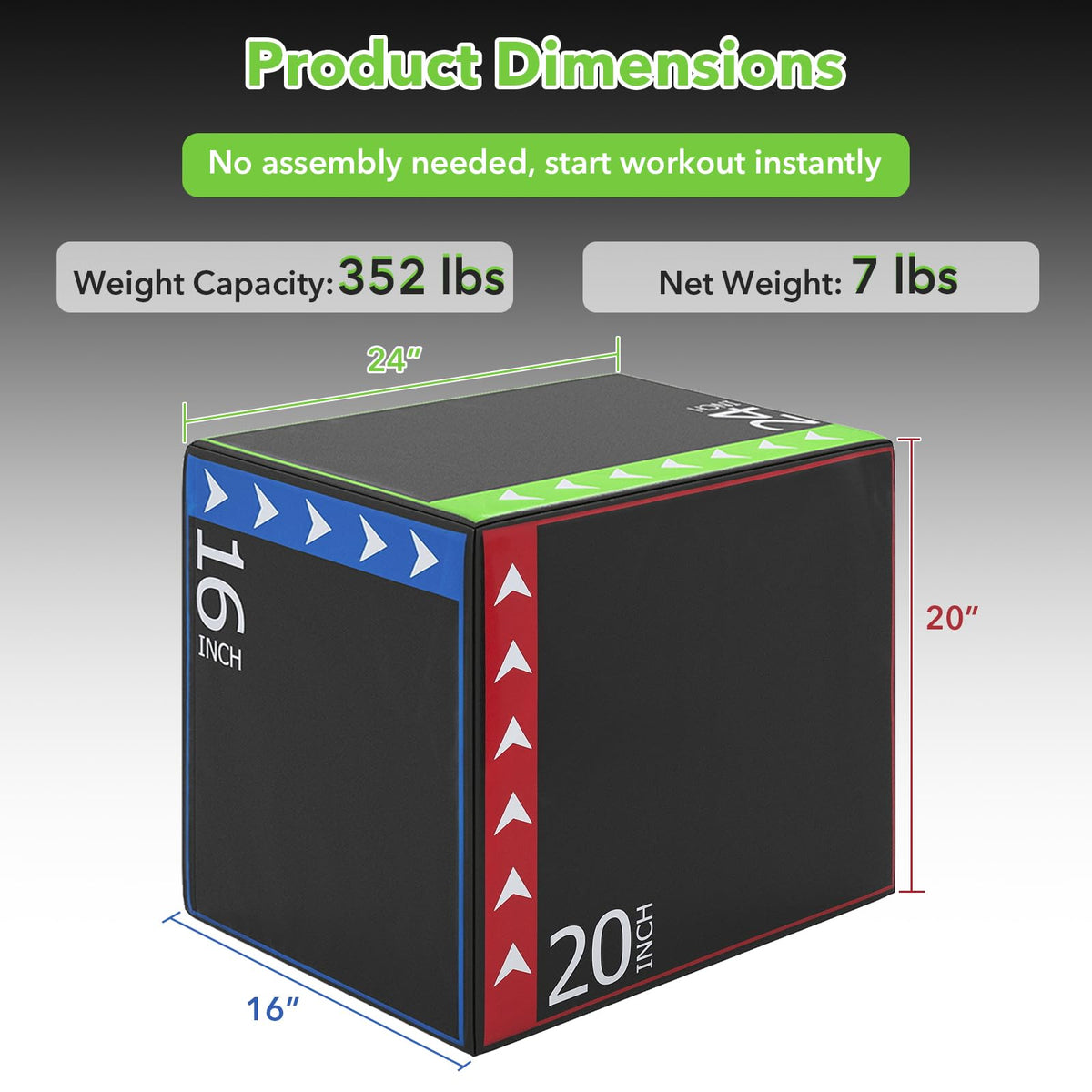 Plyometric Jump Box 3-in-1 O751144