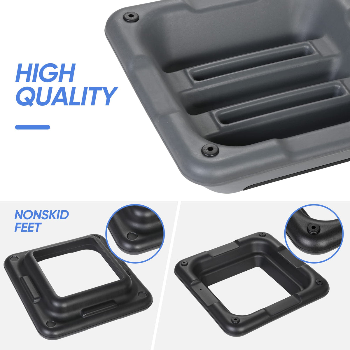 Height Adjustable Step Aerobic Platform with 4 Risers L47349