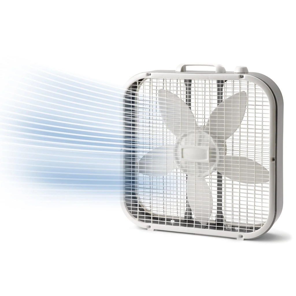20 Inch 3 Speed White Box Fan T46453