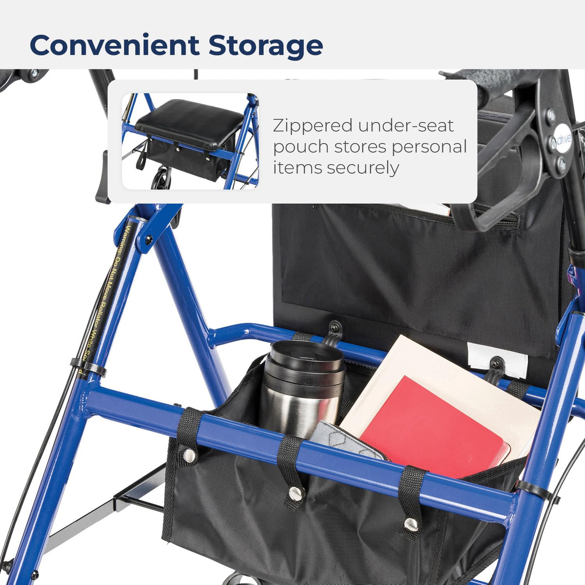 Foldable Rollator Walker with Seat E213