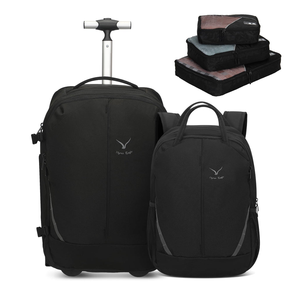 Rolling Backpack with Wheels 43L with Packing Cubes Set O349366