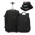 Rolling Backpack with Wheels 43L with Packing Cubes Set O349366