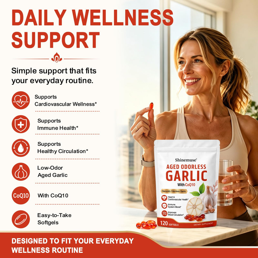 Aged Garlic Extract Softgels 1200mg with CoQ10 J22755