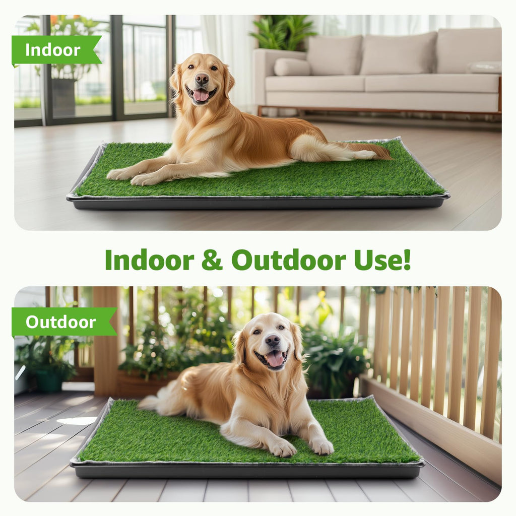 Large Dog Grass Pad with Tray 35x23in G69595
