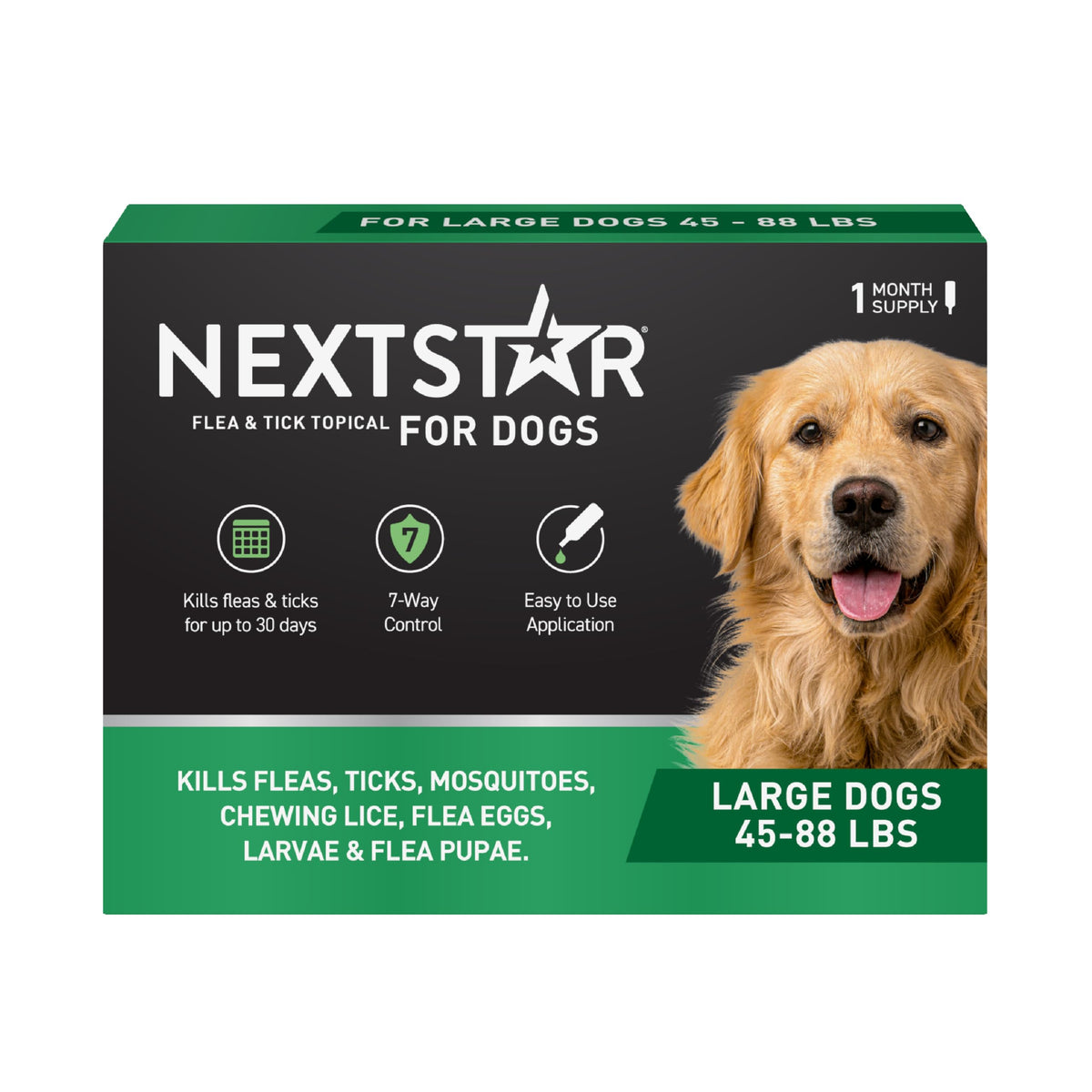 Flea & Tick Topical Dogs Large 1-Month F82477