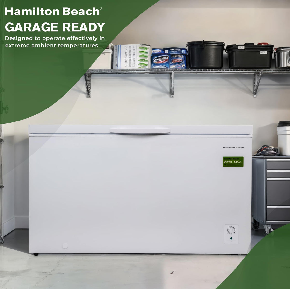 White 14 cu ft Chest Freezer F57380