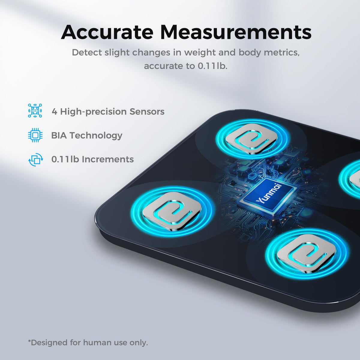 Smart Bluetooth Body Composition Scale 400lb I694