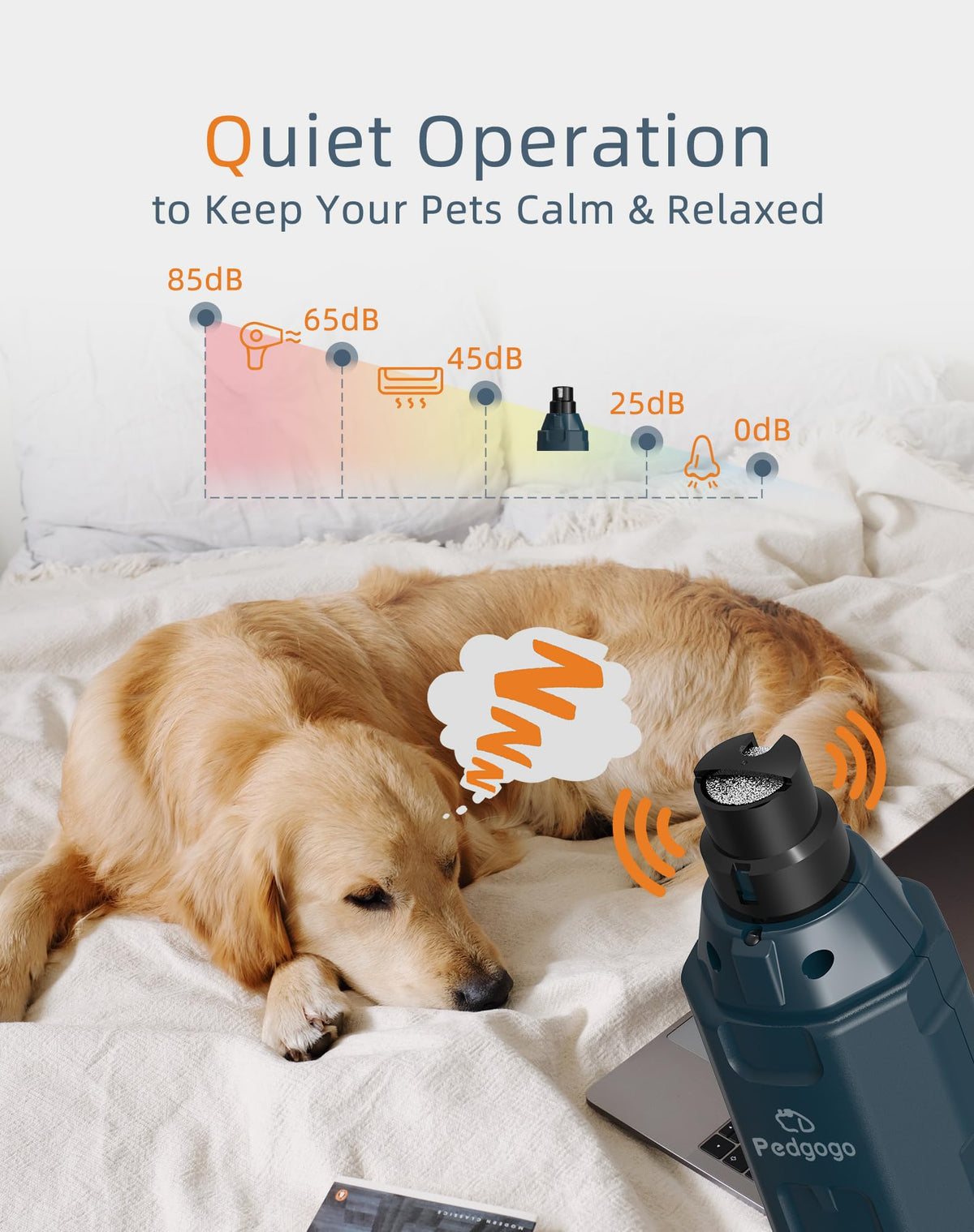 Dog Nail Grinder with 2 LED Lights L80480