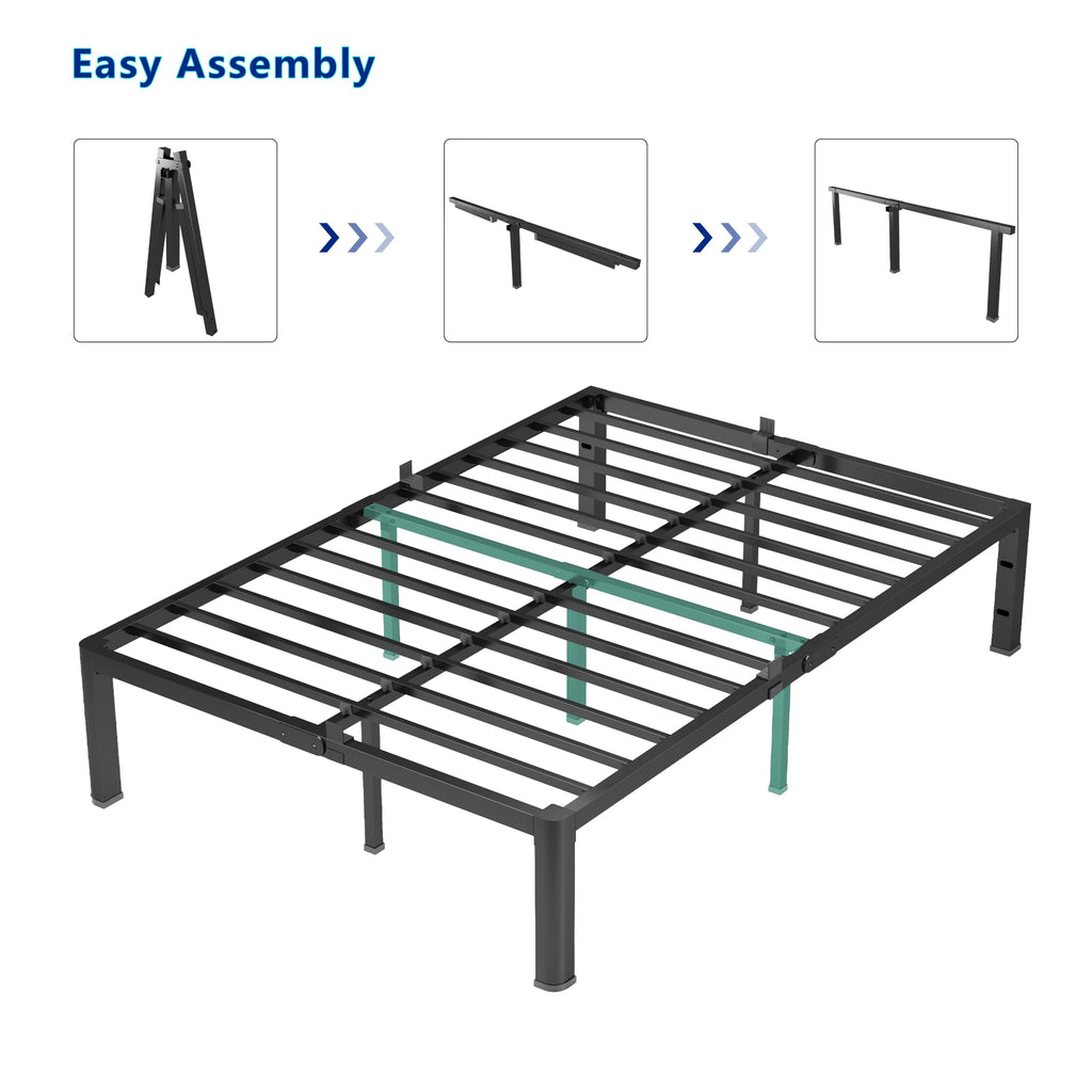 18 Inch Queen Heavy Duty Metal Platform Bed Frame F5137