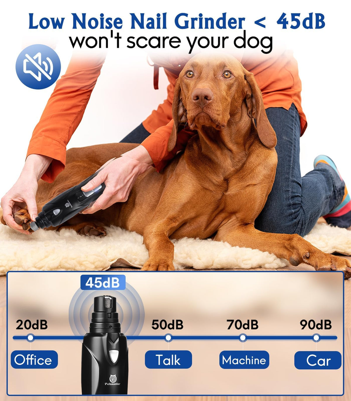 Dog Nail Grinder with LED Light V2894