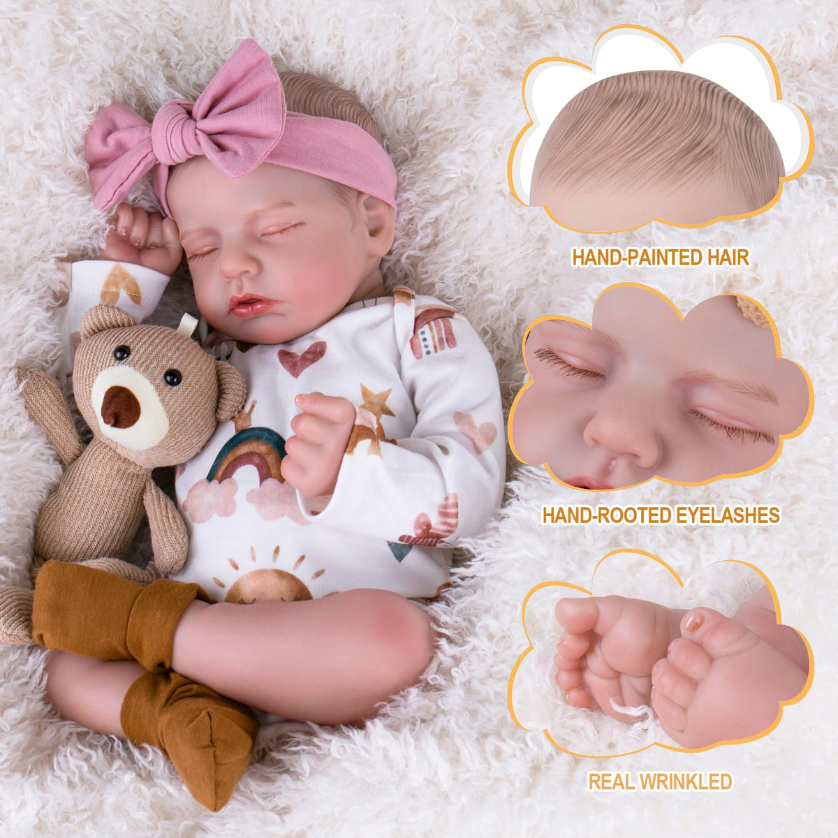 20-Inch Newborn Girl Doll R919431