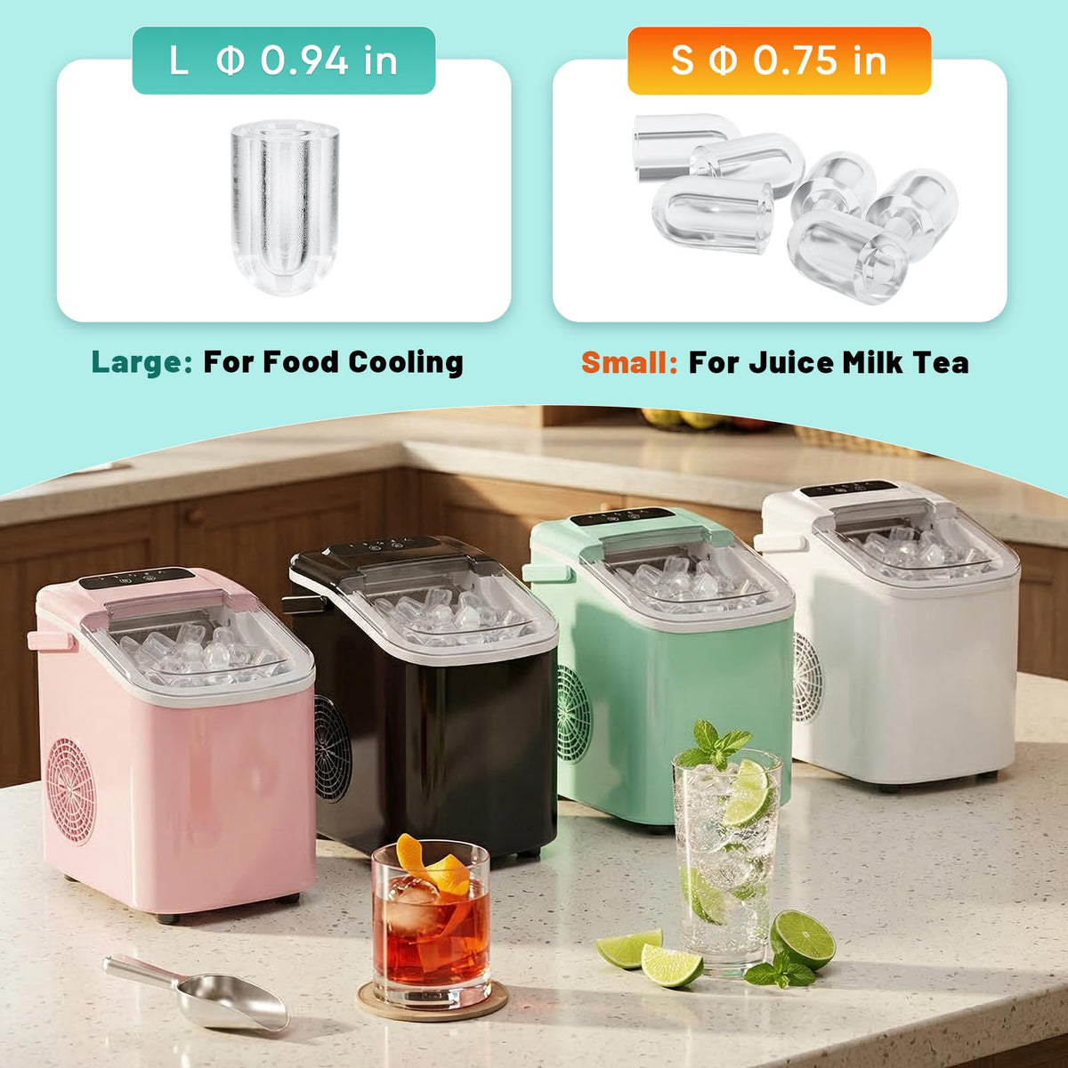 Countertop Ice Maker with Self-Cleaning M812434