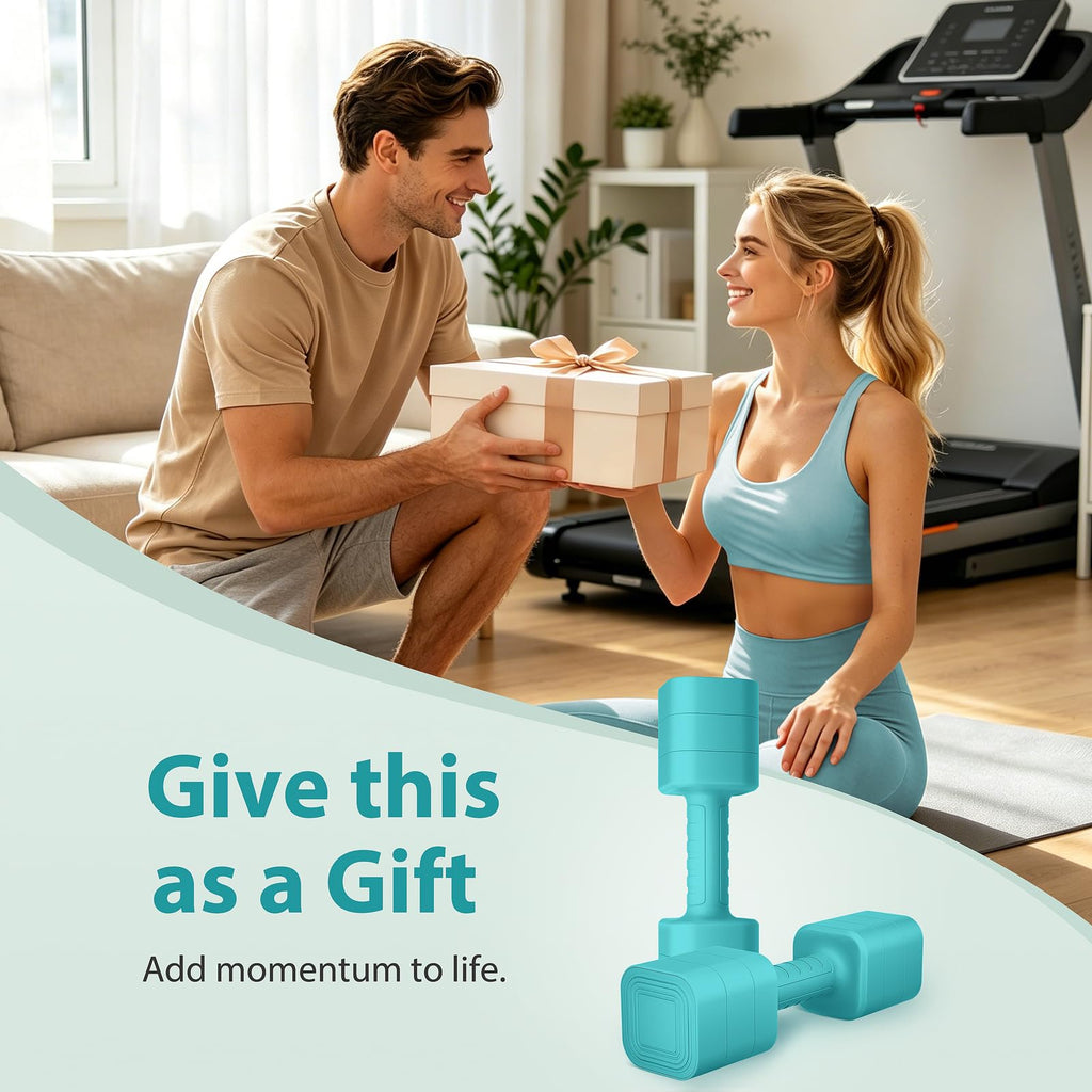 Adjustable Dumbbell Set of 2, 2.2-20LB Free Weights with Anti-slip Handle G378
