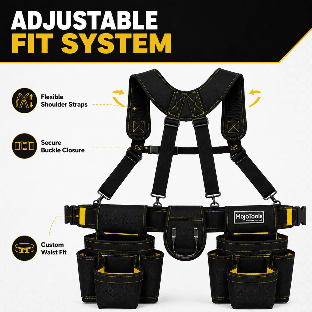 Heavy Duty Tool Belt with Suspenders C703643