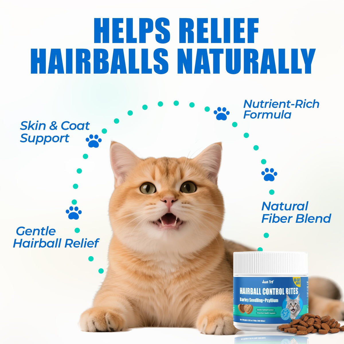 Hairball Control Cat Treats W828319