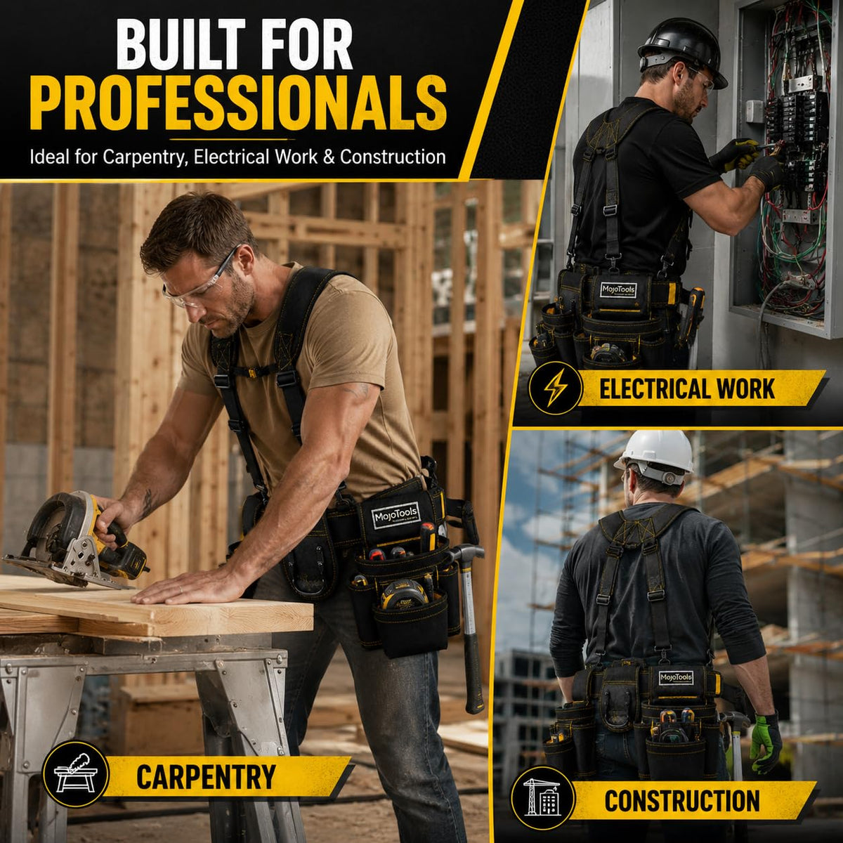 Heavy Duty Tool Belt with Suspenders C703643