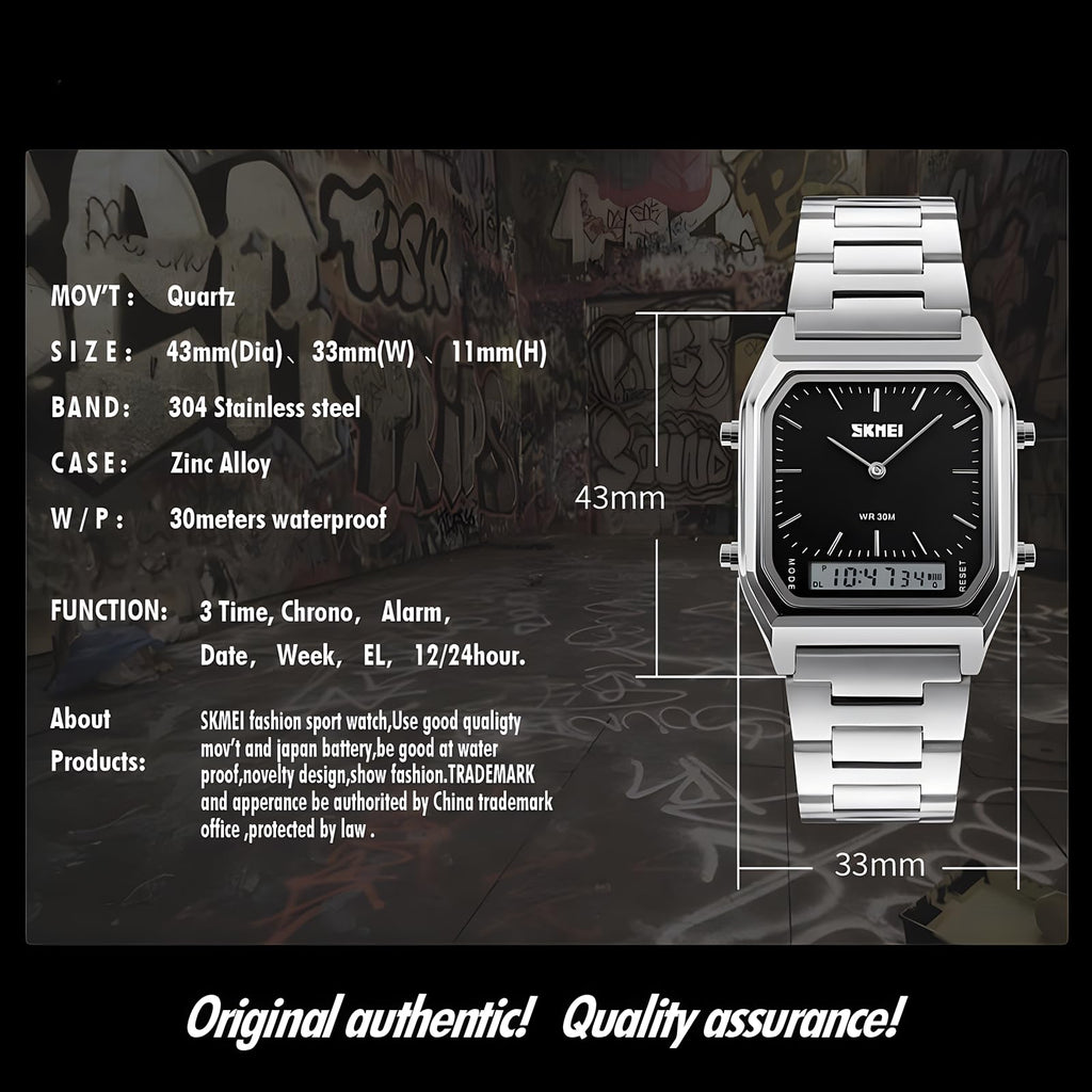 Military Analog Digital Watch L1542