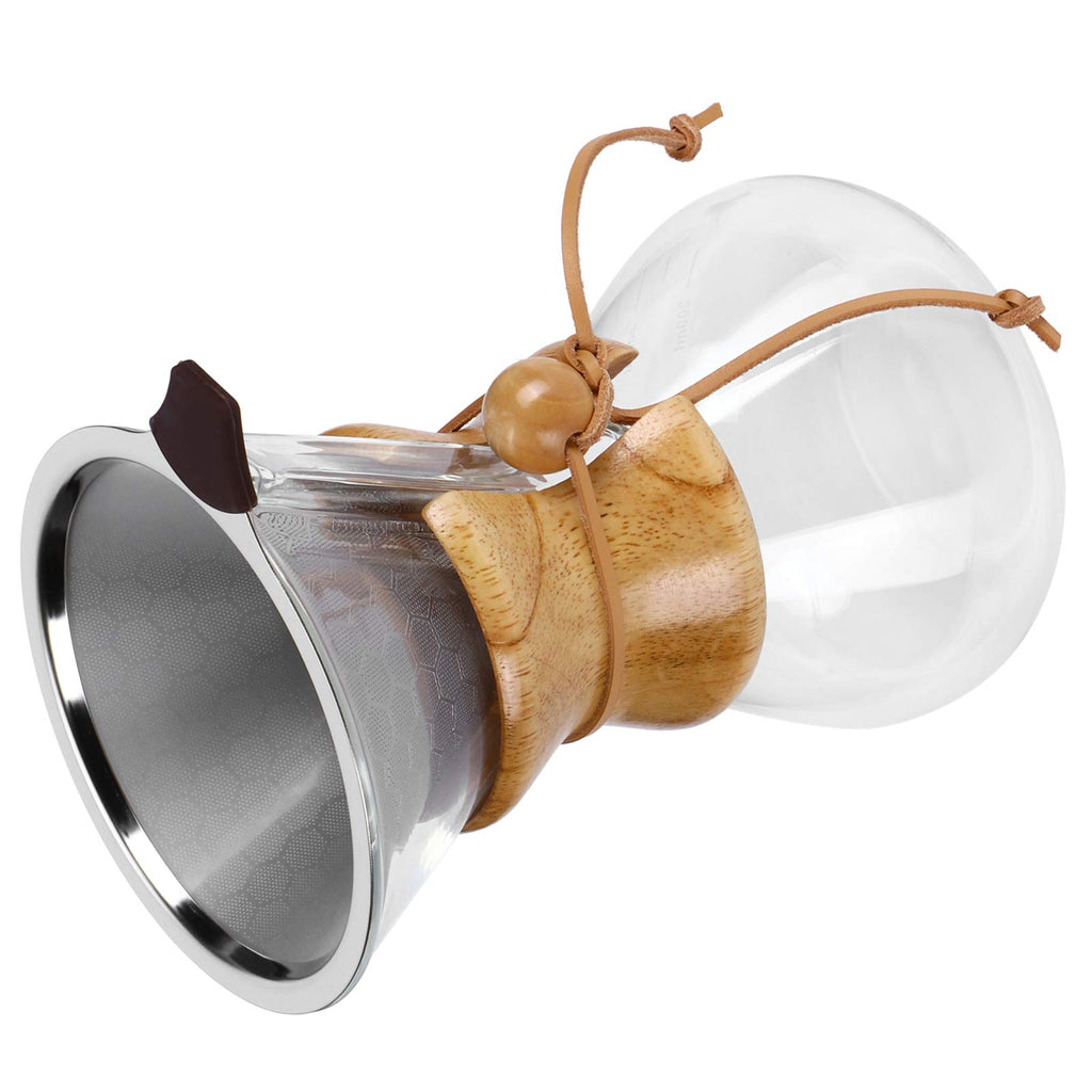 High Temp Glass Coffee Drip Pot with Reusable Filter 600ml S44858