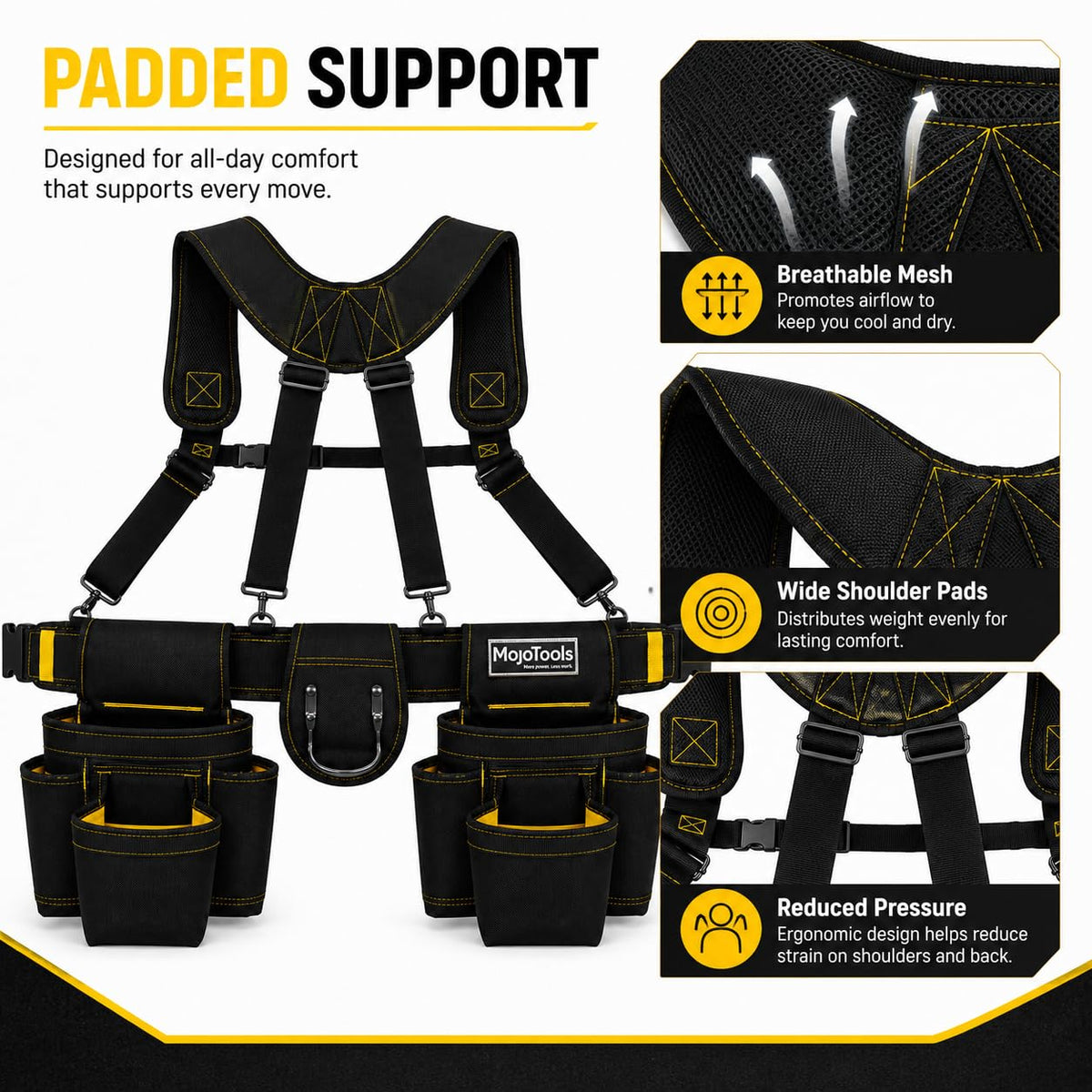 Heavy Duty Tool Belt with Suspenders C703643