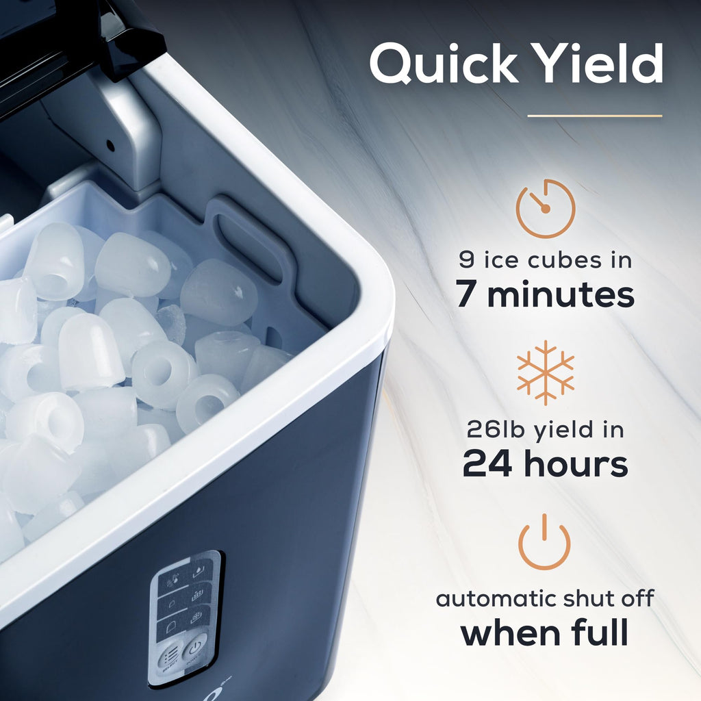 Portable Ice Maker with Scoop and LED Control Panel R729682