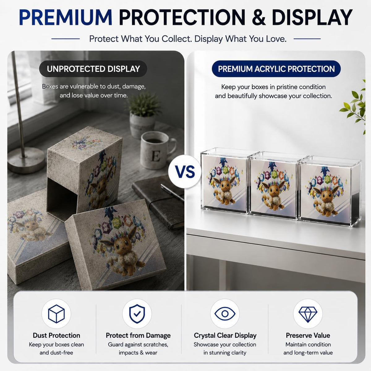 Acrylic Display Case with Magnetic Lid G1646
