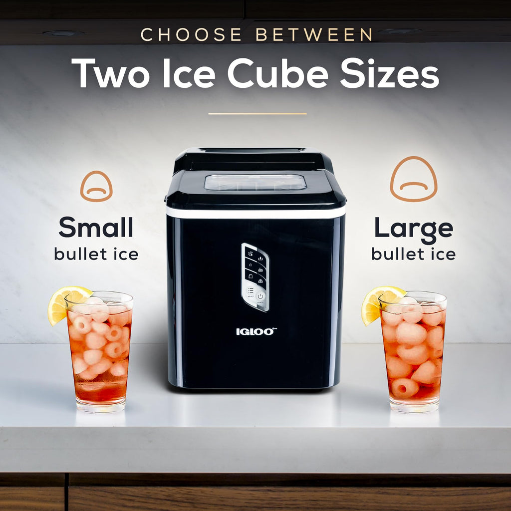 Portable Ice Maker with Scoop and LED Control Panel R729682