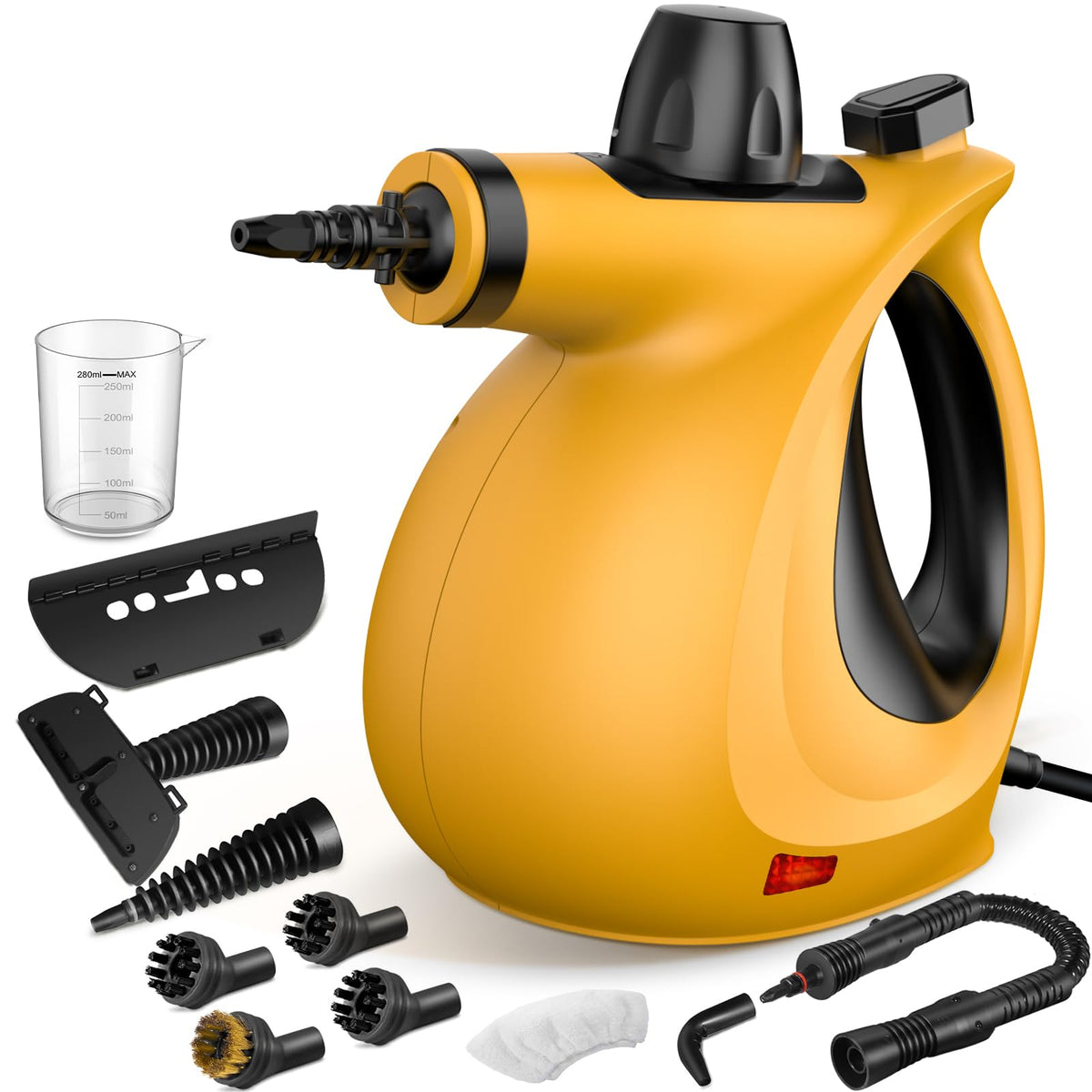 Pressurized Handheld Multi-Surface Natural Steam Cleaner with 12 pcs Accessories F449