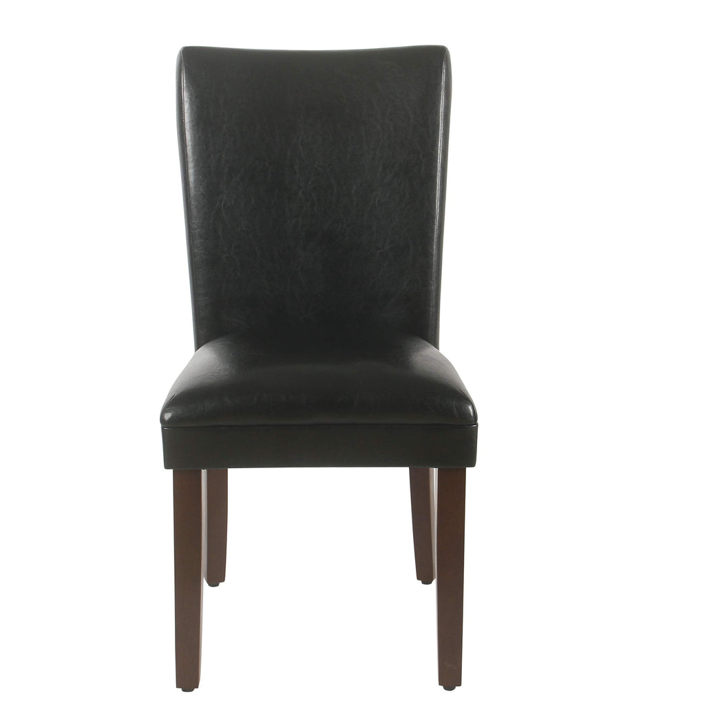 Black Faux Leather Dining Chair Set of 2 M139