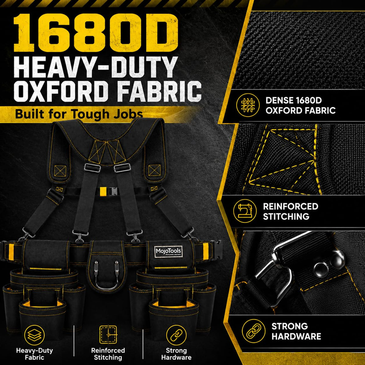 Heavy Duty Tool Belt with Suspenders C703643