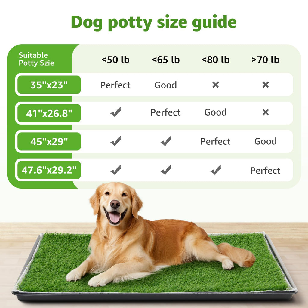Large Dog Grass Pad with Tray 35x23in G69595