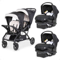 Double Stroller & 2 Car Seats Y3789