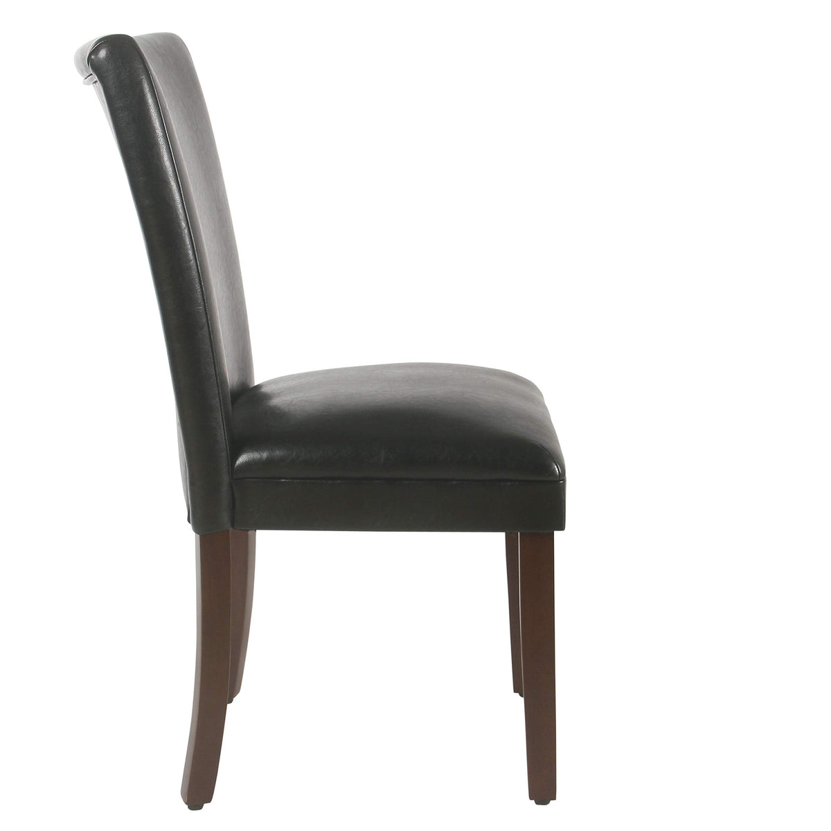 Black Faux Leather Dining Chair Set of 2 M139