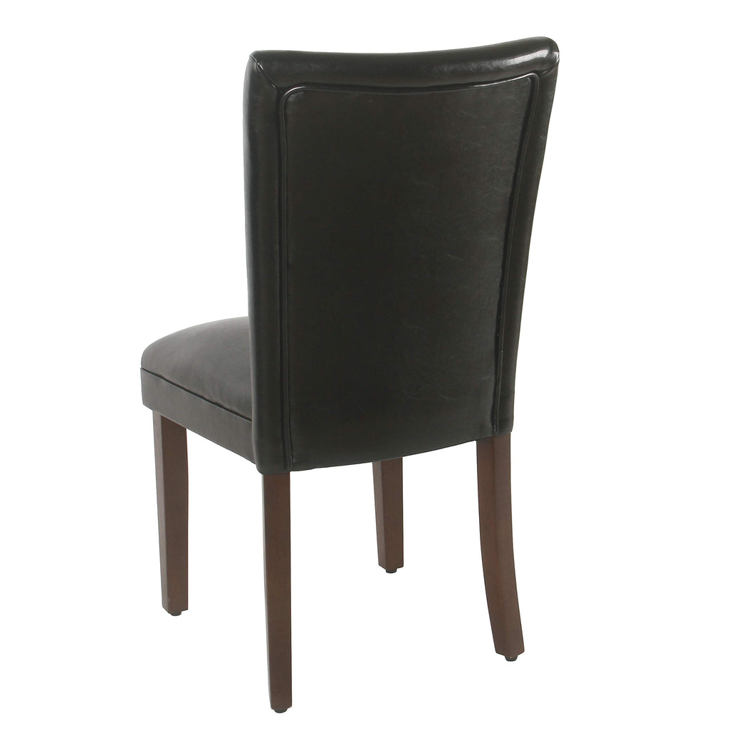 Black Faux Leather Dining Chair Set of 2 M139