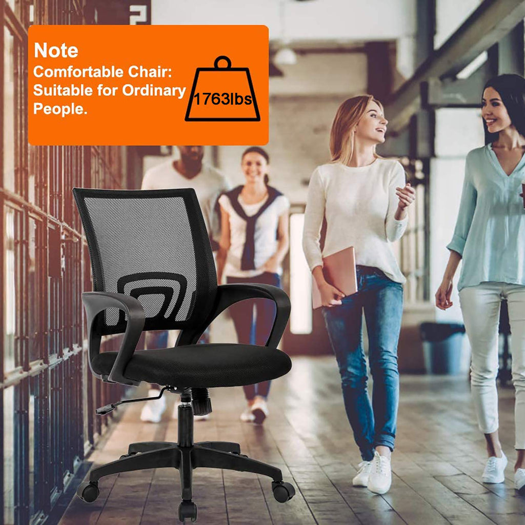 Orange Mesh Ergonomic Office Chair with Lumbar Support S605