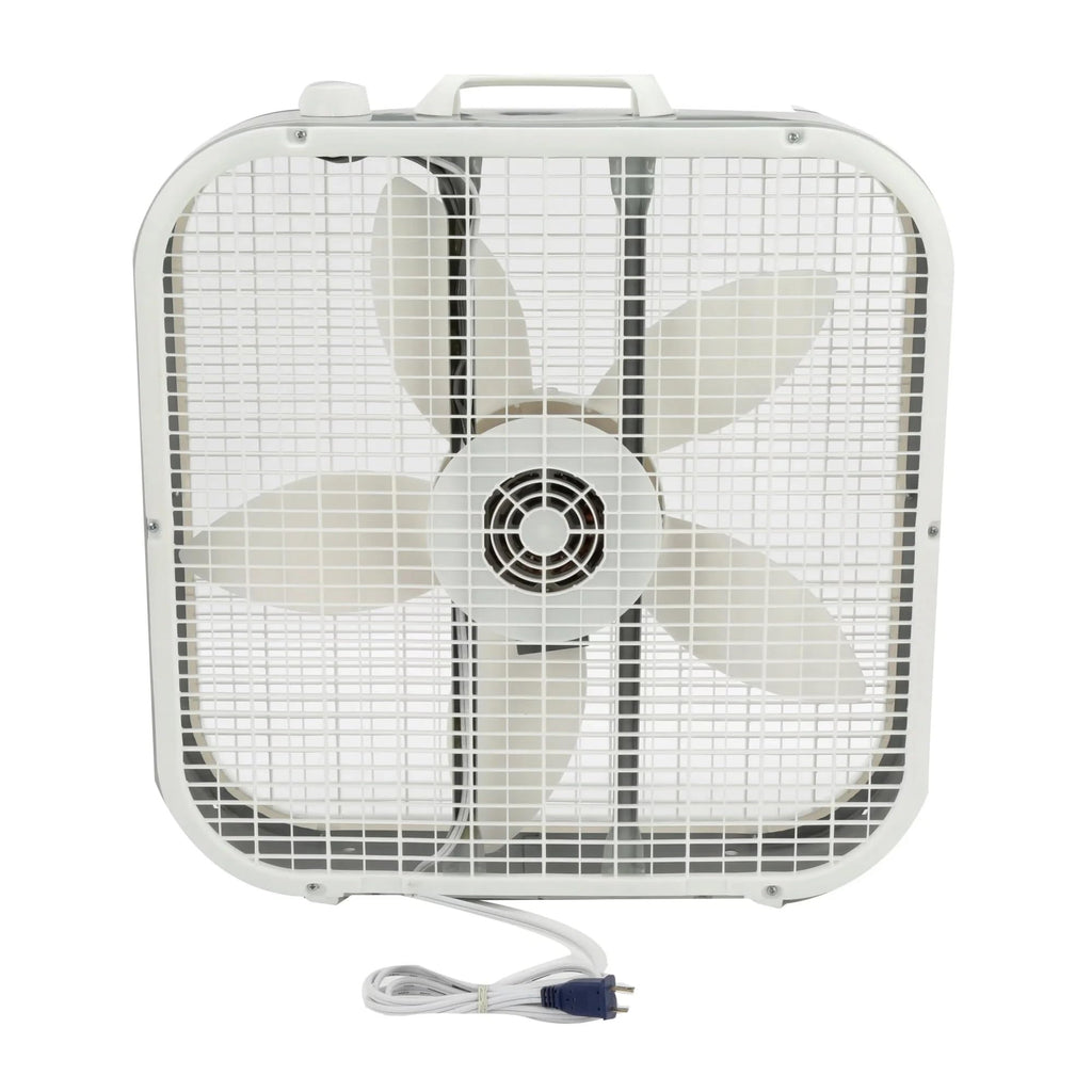 20 Inch 3 Speed White Box Fan T46453