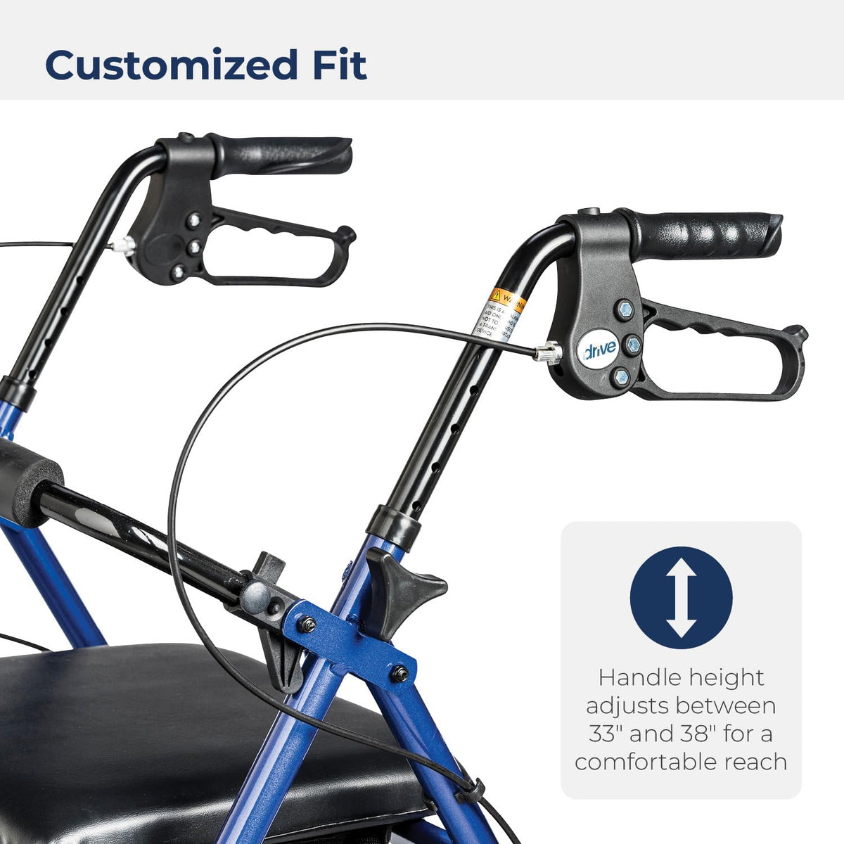 Foldable Rollator Walker with Seat E213