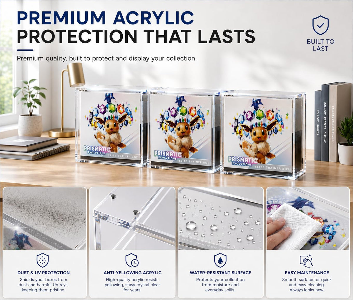 Acrylic Display Case with Magnetic Lid G1646