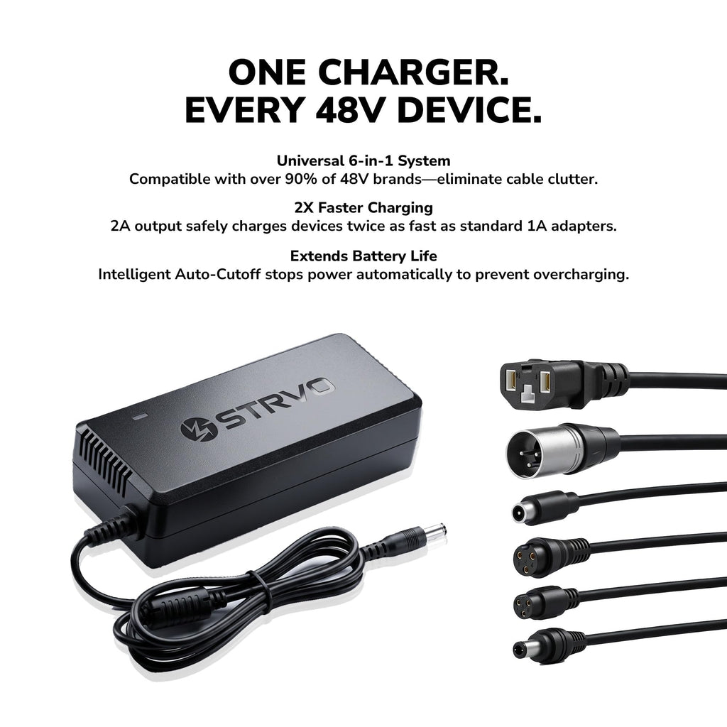 54.6V 2A Electric Scooter and Bike Battery Charger K48057