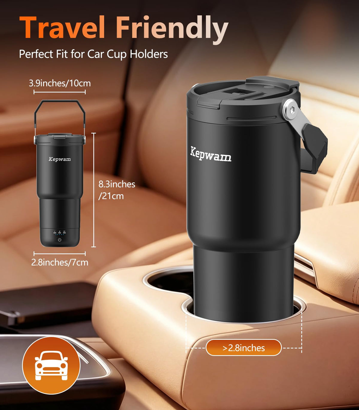 20oz Leak-Proof Self-Heating Travel Mug Y8740