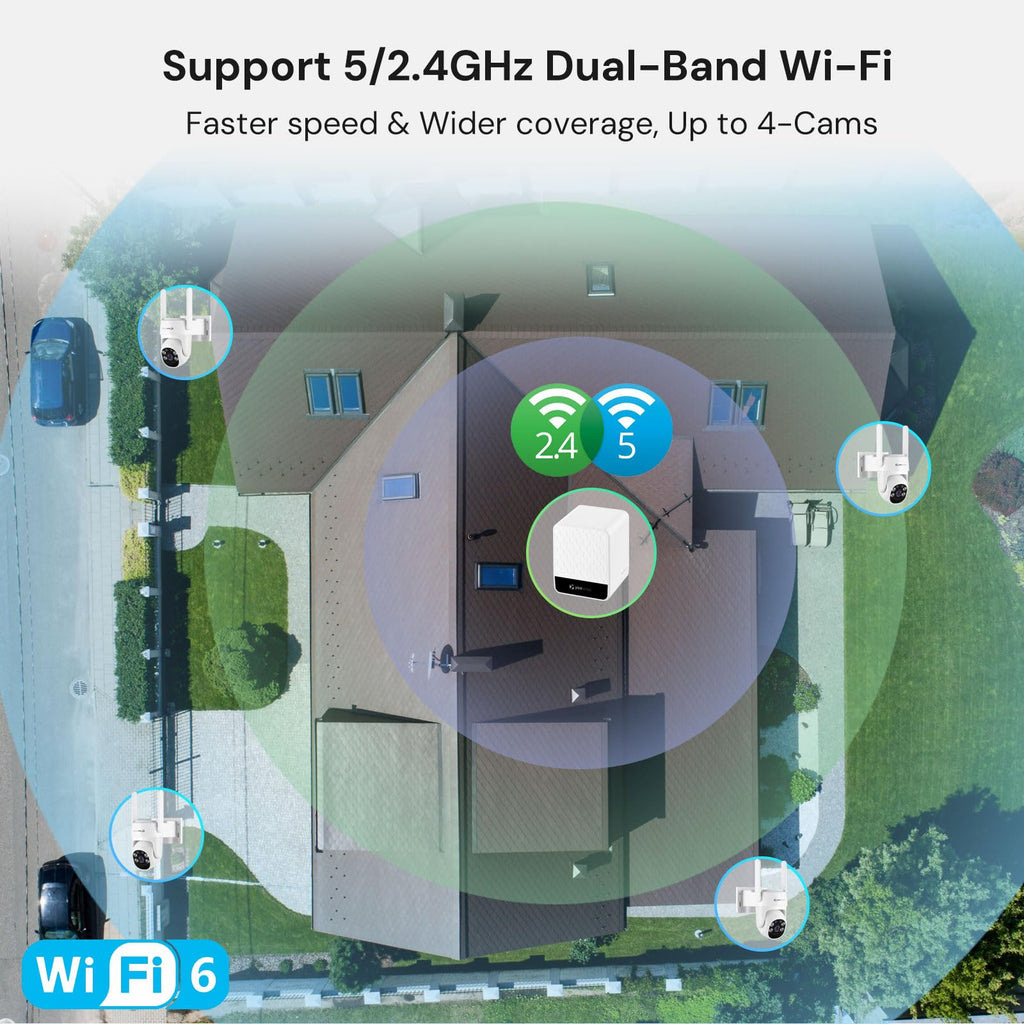 4MP Solar Wireless Security Cameras B400045