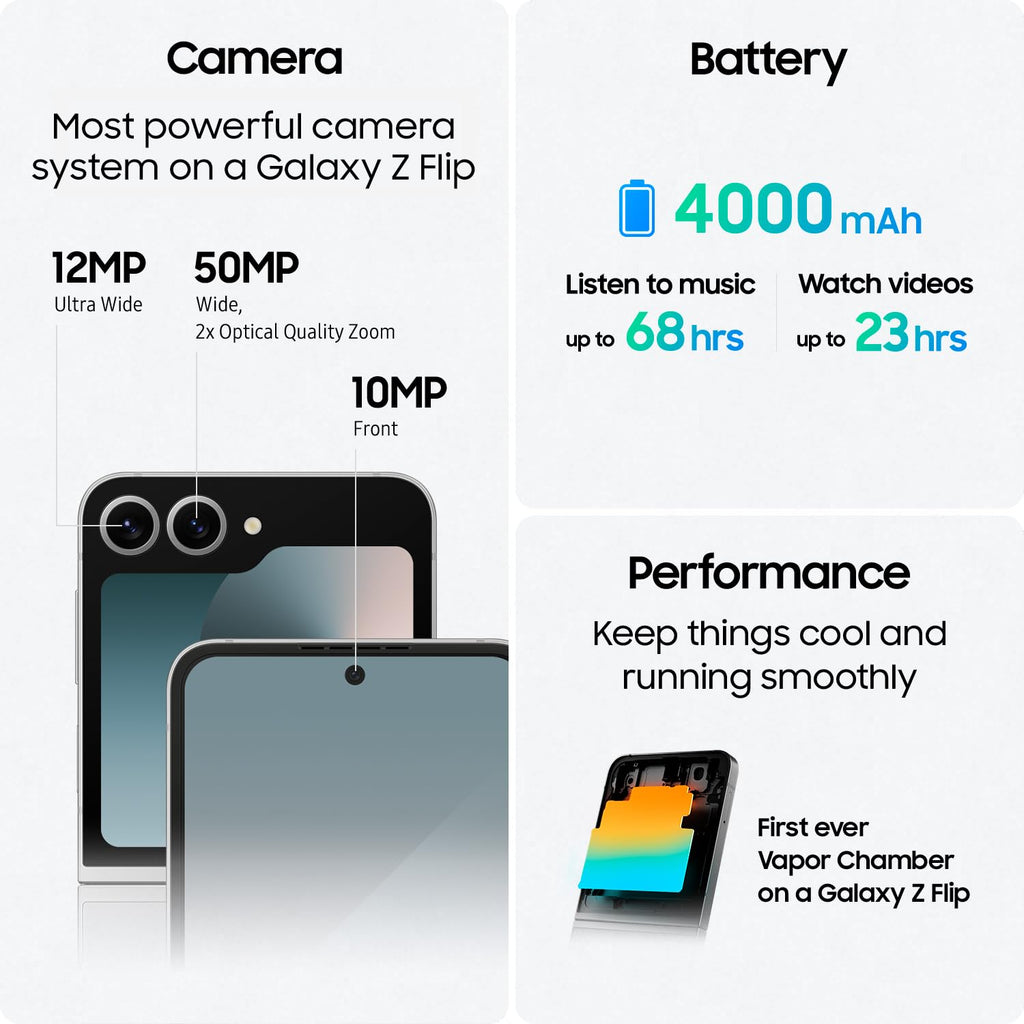 Galaxy Z Flip 6 256GB Blue Smartphone Y1140