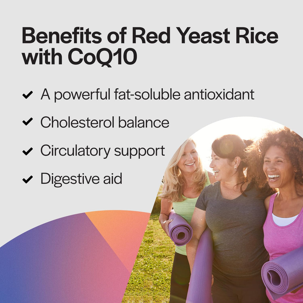 Extra Strength Red Yeast Rice 1200mg with CoQ10 120 Capsules S653974