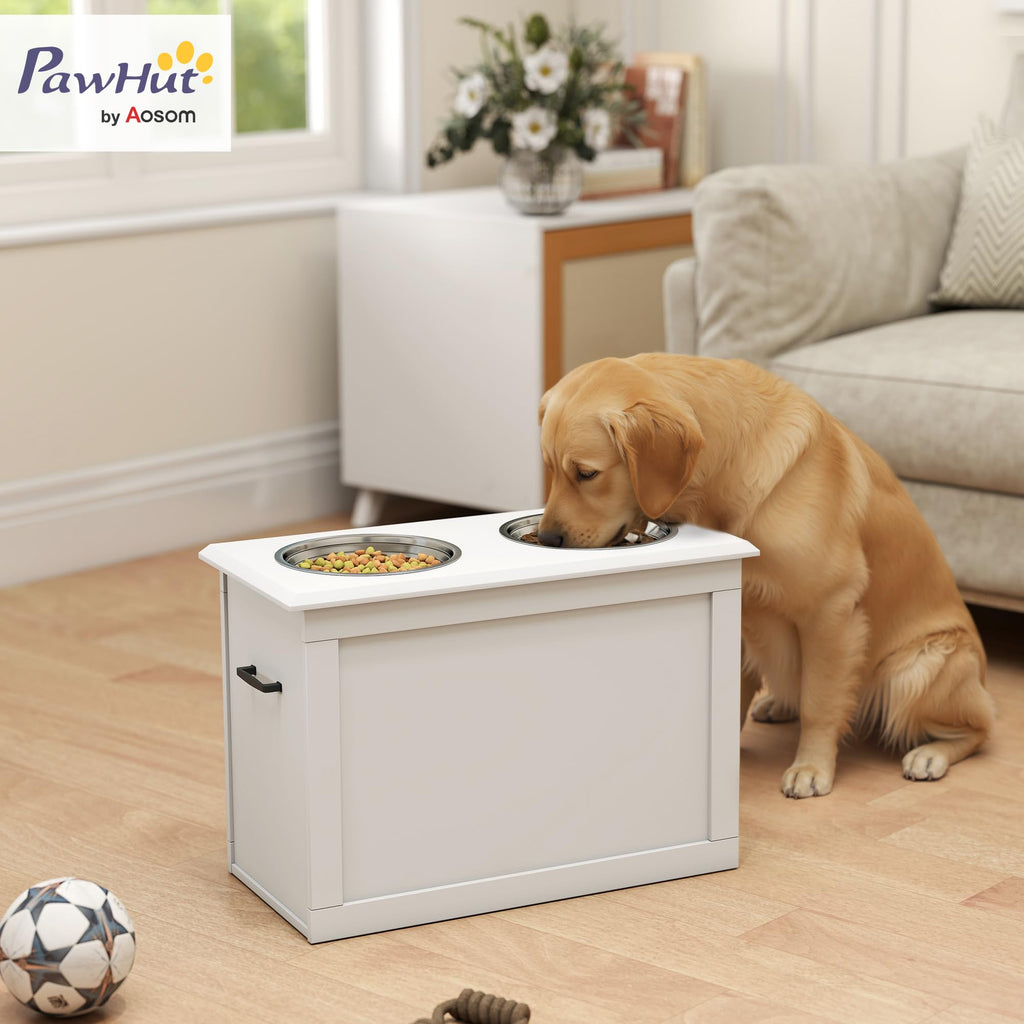 Raised Pet Feeding Storage Station Z5292