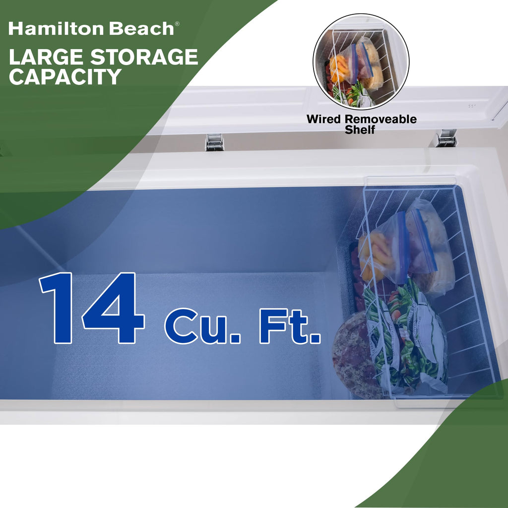 White 14 cu ft Chest Freezer F57380