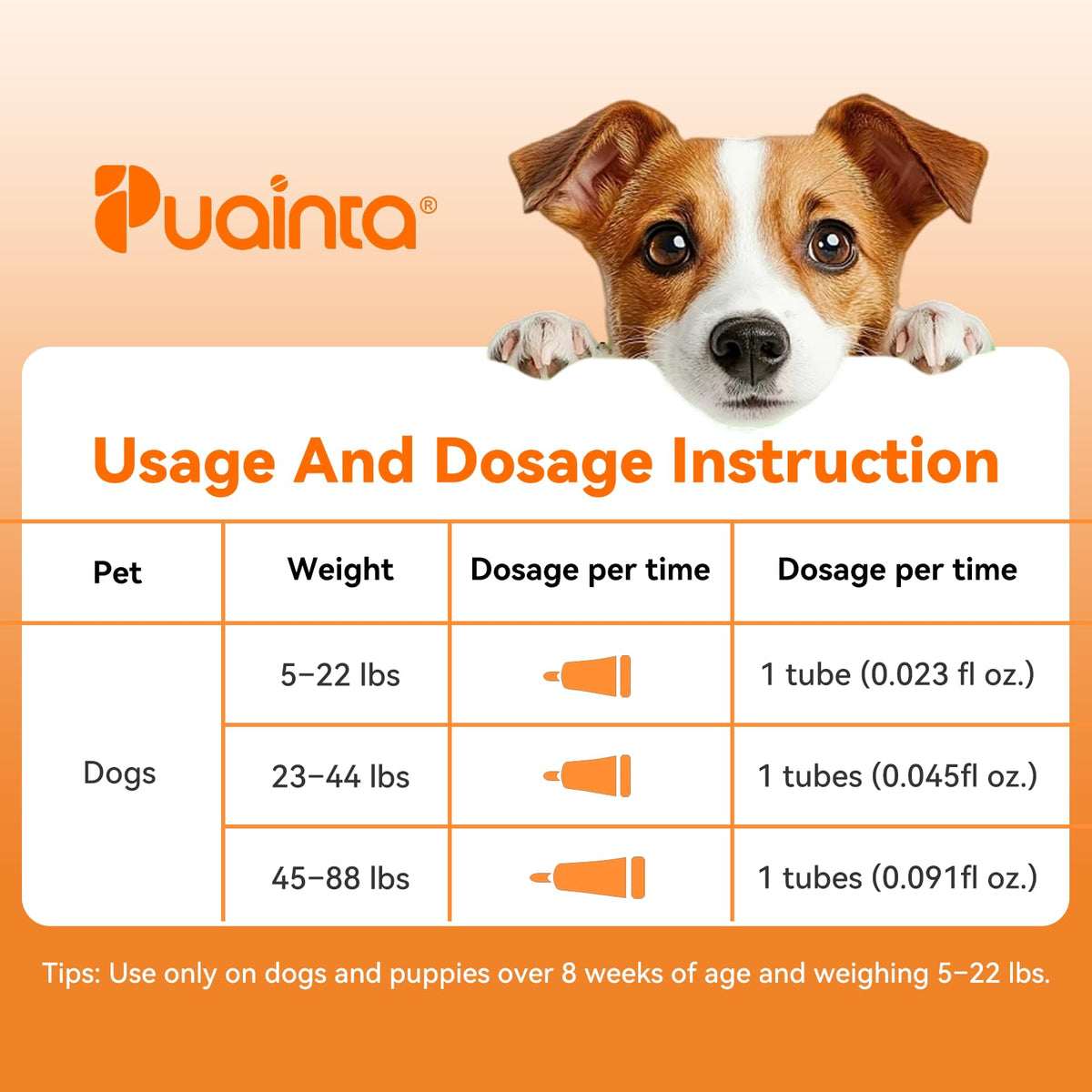 Flea and Tick Prevention for Small Dogs & Puppies, 3 Monthly Doses P744165