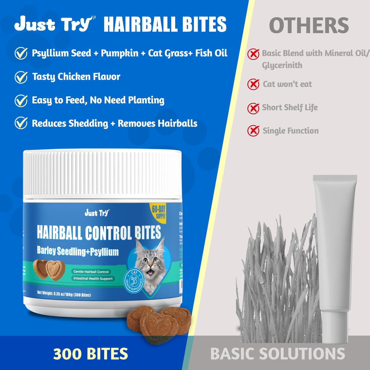 Hairball Control Cat Treats W828319
