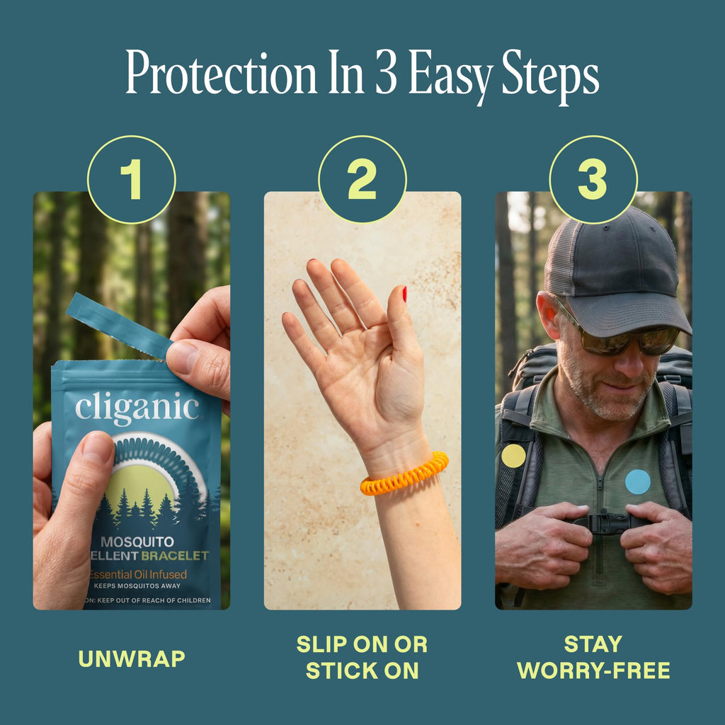 Mosquito Repellent Bracelets & Stickers, 40 Bands & 60 Patches U1941