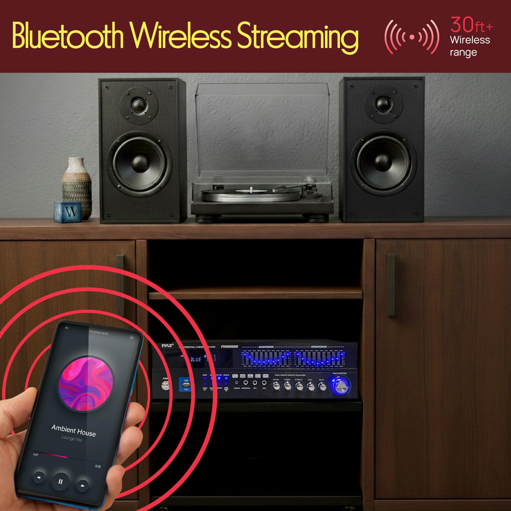 2000W 6-Channel Bluetooth Hybrid Home Amplifier I926230