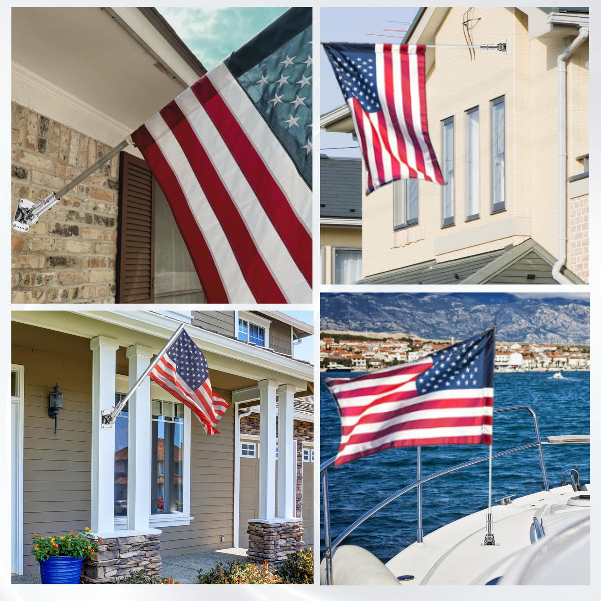 316 Stainless Steel Adjustable Flag Pole Holder G287